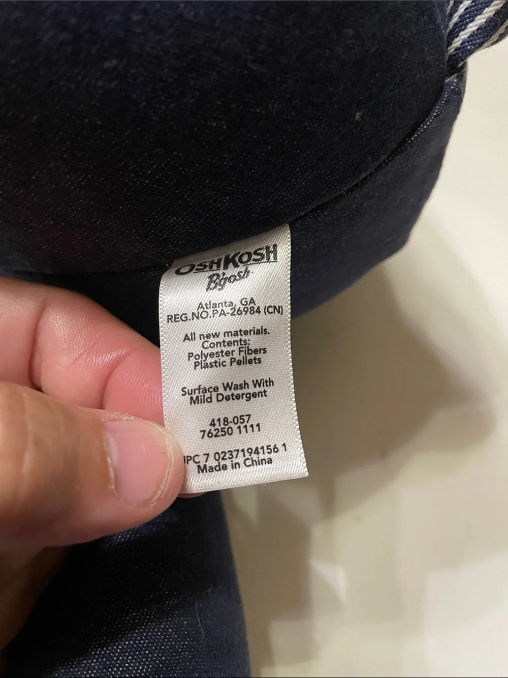 Oshkosh bgosh Hickory denim bear